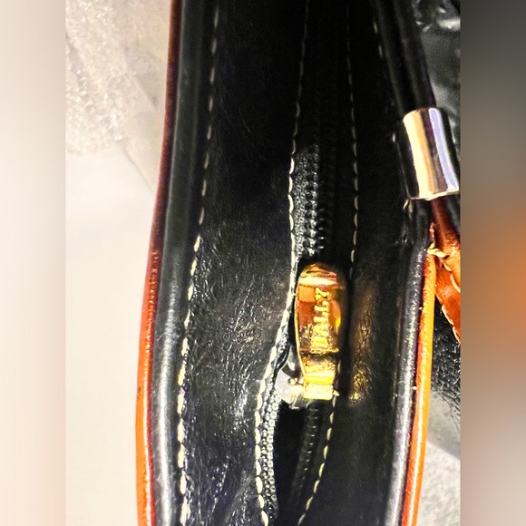 Bally Handbag in Black and Tan, EUC - Picture 13 of 14